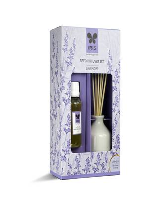 IRIS, Reed Diffuser Set, Lavender, Home Fragrances, Easy to Use, Maintenance Free, 60 ml 1