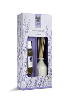 IRIS, Reed Diffuser Set, Lavender, Home Fragrances, Easy to Use, Maintenance Free, 60 ml