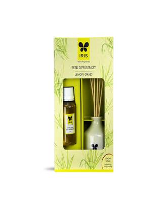 IRIS Reed Diffuser with Ceramic Pot - Lemon Grass - Home Fragrances - Risk-Free - Easy to use - 60 ml 2