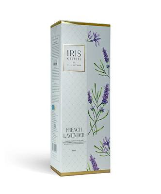 IRIS Reed Diffuser Set for Living Room/Bedroom1 Glass Reed Diffuser Jar, 4 Fiber Reed Sticks, 100ml Diffuser Oil 1