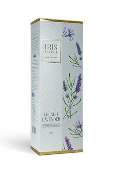 IRIS Reed Diffuser Set for Living Room/Bedroom1 Glass Reed Diffuser Jar, 4 Fiber Reed Sticks, 100ml Diffuser Oil