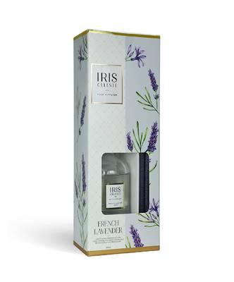IRIS Reed Diffuser Set for Living Room/Bedroom1 Glass Reed Diffuser Jar, 4 Fiber Reed Sticks, 100ml Diffuser Oil 2