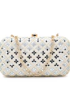 Worthyy Enterprises Embroidered Party Clutch For Women