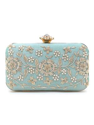 Worthyy Enterprises Embroidered Party Clutch For Women 5