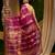 Magenta hand woven silk cotton saree with blouse