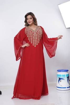 Kaftan Women Dress Moroccan Caftan Long Farasha Maxi Dress  1