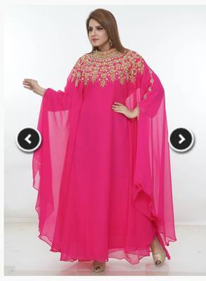 Kaftan Women Dress Moroccan Caftan Long Farasha Maxi Dress  2