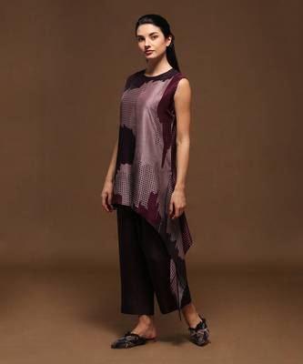 Purple Kurta Pant Set 1