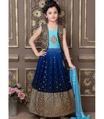 Wedding Designer Blue Georgette Lehenga choli
