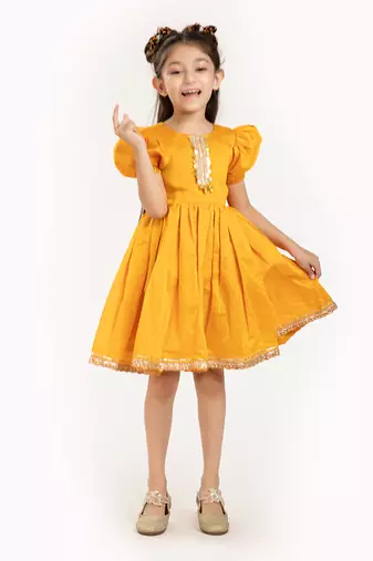 Chanderi Silk Dress