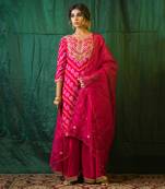 Pink Bandhani Sharara Set