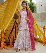 Blush Kurta Sharara Set