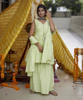 Mint Green Kurta Set 4