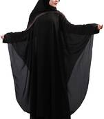 Khadija Fashion, Women's Abaya|Burqa, Soft Imported Fabric, With Stone Work.(Golden)