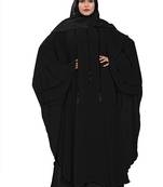 Khadija Fashion, Ravishing And Gorgeous Farasha|Burkha For Women|Girls Handwork On Chest Color-Black