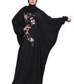 Khadija Fashion, New Arrivals Embroidery Work On Chest Dubai Abaya|Burqa For Women|Girls Colour - Black Pack Of 1