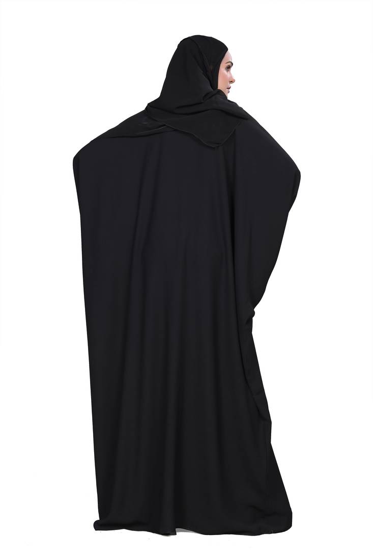 Khadija Fashion, New Arrivals Embroidery Work On Chest Dubai Abaya|Burqa For Women|Girls Colour - Black Pack Of 1