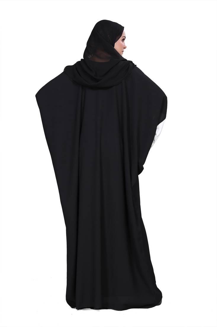 Khadija Fashion, New Arrivals Embroidery With Stone Dubai Abaya|Burqa For Women|Girls Colour - Black Pack Of 1