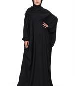 Handmade Black Work Design Free Size Dubai Abaya|Burqa For Women|Girls Colour - Black Pack Of 1