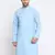 Men Cotton Sky  Solid Kurta Only
