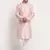 Pink Silk Blend Traditional Kurta For men