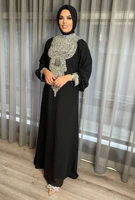 Sale New Royal Dubai Beaded Kaftan Abaya Party Fancy African Clothing Crystal Fancy Work New Collection Dress 2