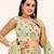 Sweet smile designer lehenga choli set with dupatta-Pista