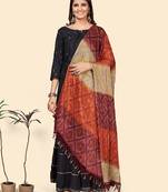 Vbuyz Women'S Art Silk Multicolor Bandhani Print Dupatta
