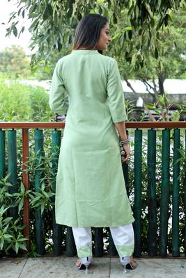 Style Samsara Cotton Blend Embrodery Kurta and Pant set 5