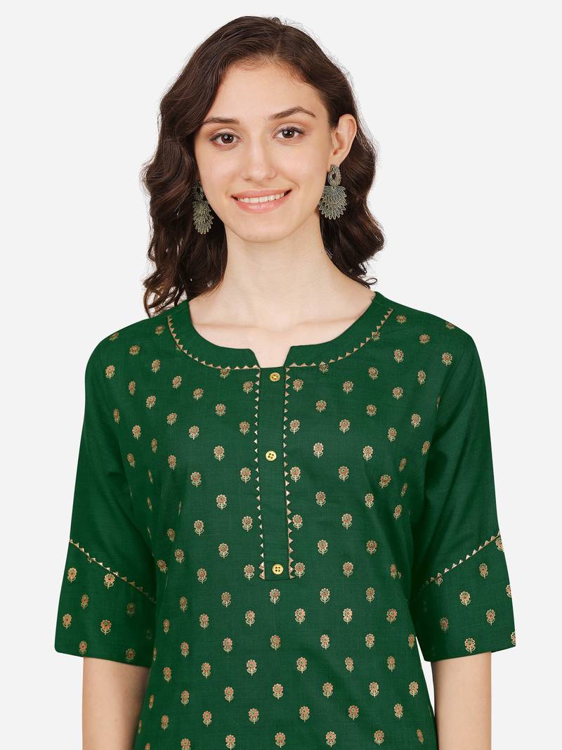 Style Samsara cotton blend Kurta Pant and Dupatta set