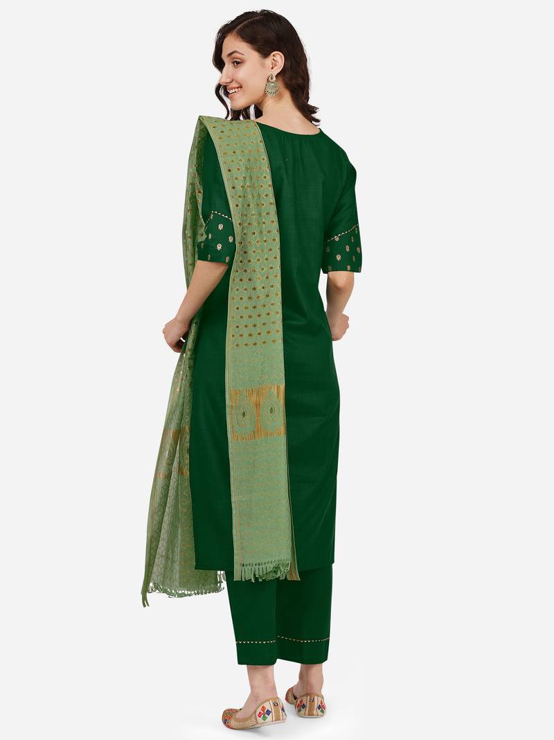 Style Samsara cotton blend Kurta Pant and Dupatta set