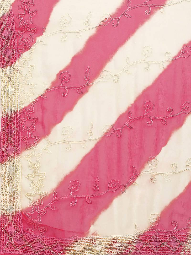 Style Samsara chinon silk Kurta Pant and embroidered Dupatta set