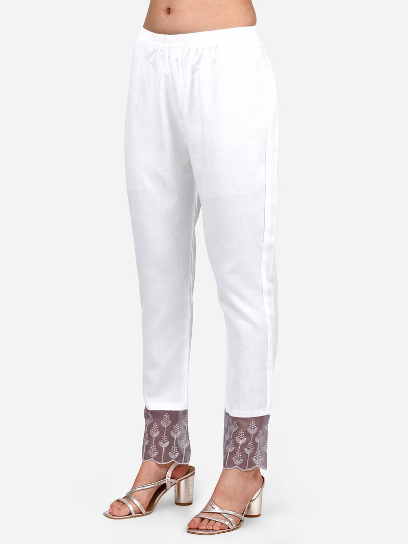 Style Samsara Cotton Blend embroidered Kurta Pant set