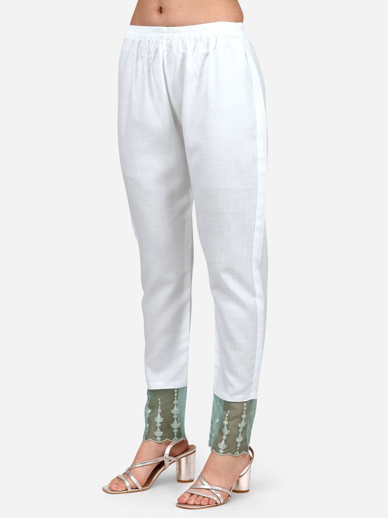 Style Samsara Cotton Blend embroidered Kurta Pant set