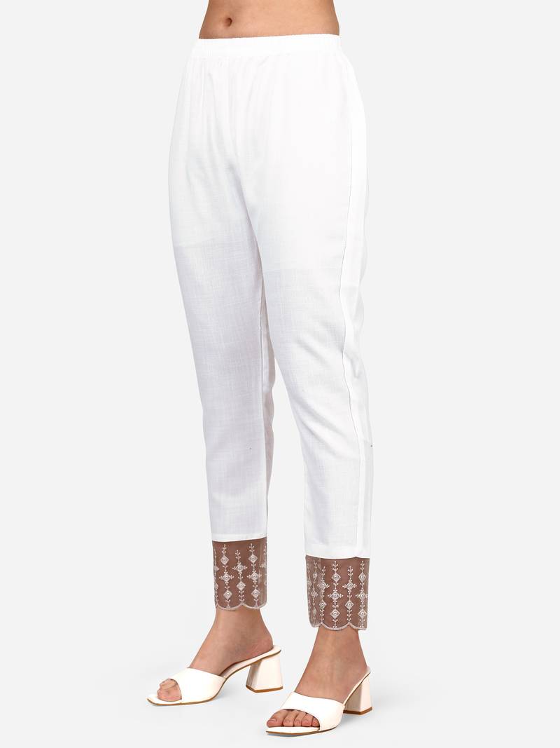 Style Samsara Cotton Blend embroidered Kurta Pant set