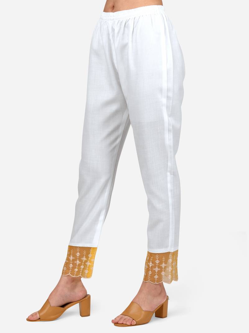 Style Samsara Cotton Blend embroidered Kurta Pant set