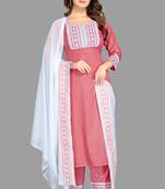 Style Samsara Cotton Blend Printed Kurta, Pant and Dupatta Set