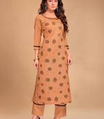 Style Samsara Foil Printed cotton blend kurti with pant