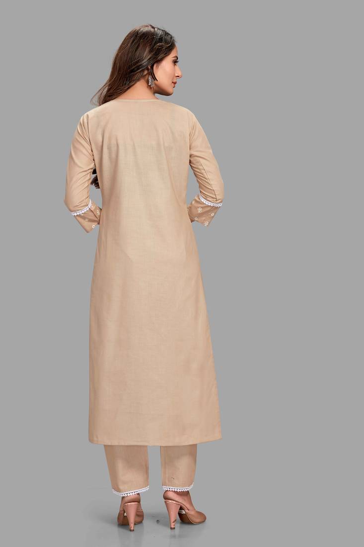 Style Samsara Block Printed cotton blend kurta pant set