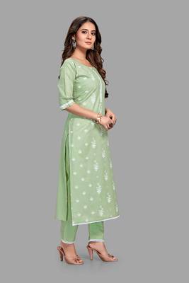 Style Samsara Block Printed cotton blend kurta pant set 3