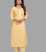 Style Samsara Block Printed cotton blend kurta pant set