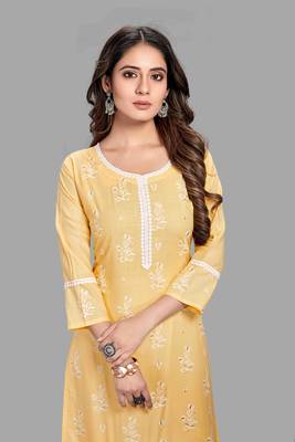 Style Samsara Block Printed cotton blend kurta pant set 3