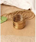 Gold plated 24pacs plain bangle