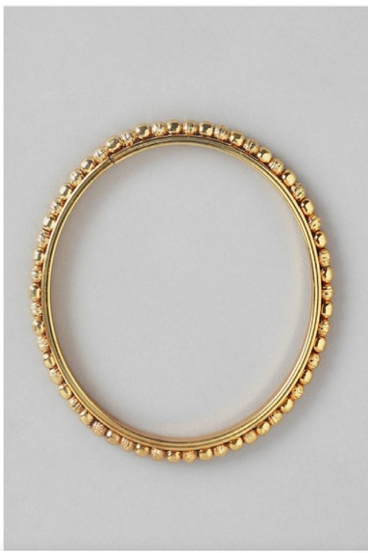 GOLD PLATED SET OF 4PC BALL BANGLE..