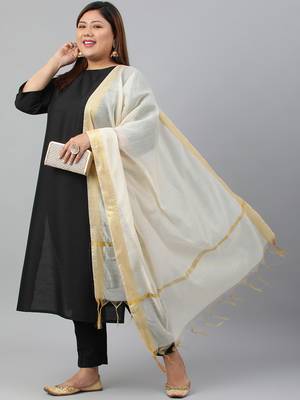 XL LOVE by Janasya Black solid silk ethnic-kurtis 2