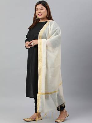XL LOVE by Janasya Black solid silk ethnic-kurtis 3