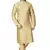 Gold embroidered art dupion silk kurta-pajama