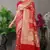 Red Woven silk blend Saree With Blouse