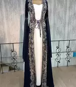 Royal Moroccan Dubai Kaftan Abaya Maxi Fancy Bridal Full Sleeve Jalabiya Wedding Gown Dress