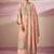 Peach digital print pashmina salwar